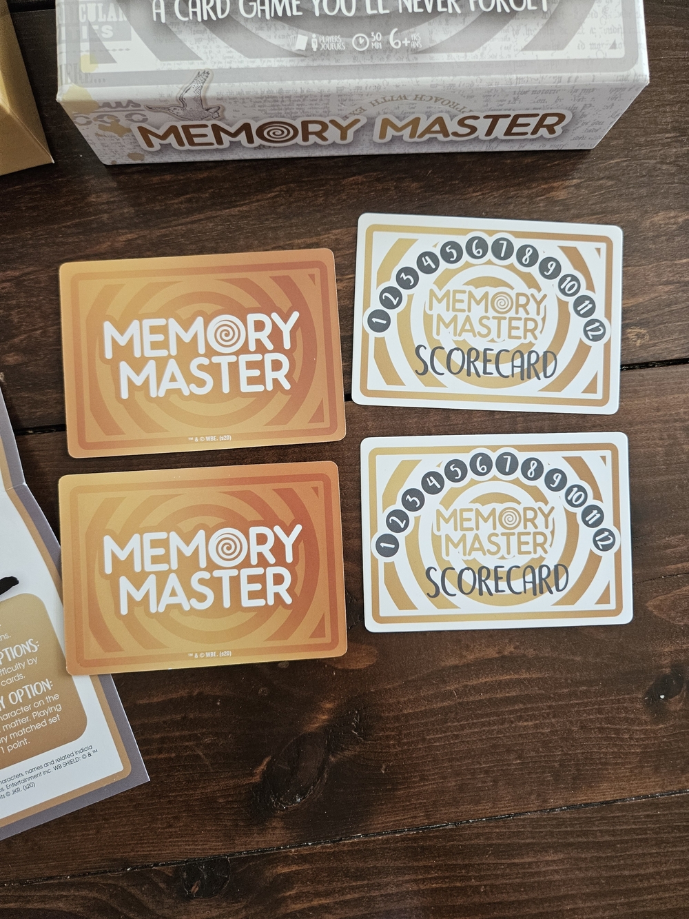 Aquarius Wizarding World Harry Potter Memory Master Card Board Game Complete - Picture 4 of 7